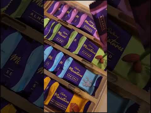 CADBURY Miniatures 🍫 #satisfyingvideo #asmrsounds #chocolate #cadbury #cadburyshots #shorts