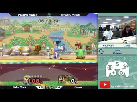 Project MSU 5 Pools - Solarflare (Toon Link) vs. Lunch (Mario)