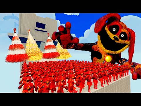 100x DOGDAY MONSTER + 1x GIANT vs 4x EVERY GOD   Totally Accurate Battle Simulator TABS