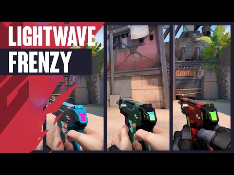 Lightwave Frenzy Skin Showcase - Valorant Battlepass Skins