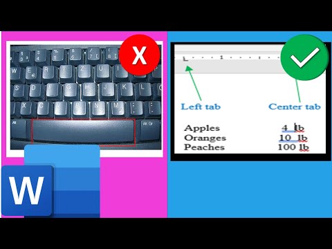 Align Text the right way with Tab Stops