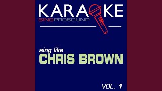 Dreamer (In the Style of Chris Brown) (Karaoke Instrumental Version)