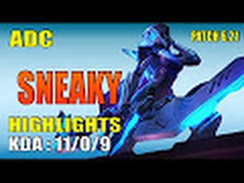 C9 Sneaky Ashe vs Caitlyn -  ADC NA SoloQ  -  Highlights LOL 2016