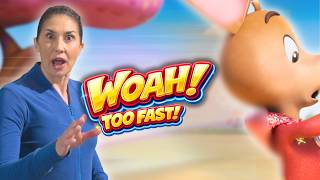 Jaime’s Yoga Adventures | WOAH! Too Fast! 🐭 Slow Down with Max