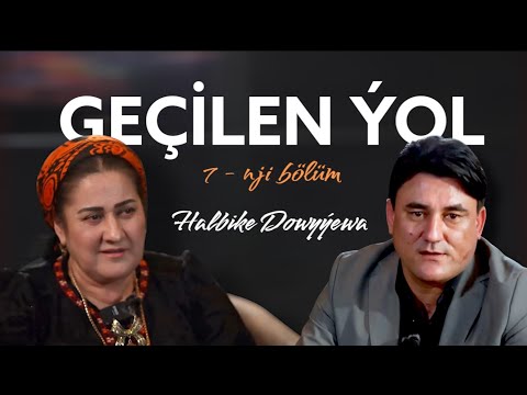 Geçilen ýolyñ 7-nji sany ussat halypa Turkmenistanyñ halk artisti Halbike Dowyýewa bilen