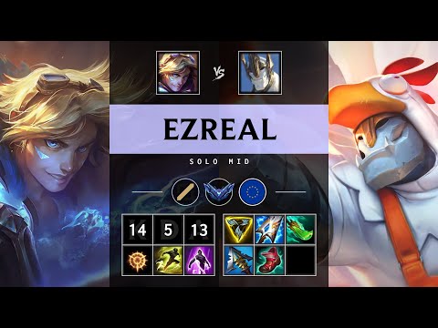 Ezreal Mid vs Galio - EUW Diamond Patch 25.07
