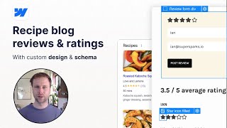 Add Reviews & Ratings To Your Webflow Recipe Blog 🥘 - Create A Recipe Schema ⭐