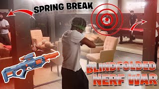 CRAZIEST BLINDFOLDED NERF WAR