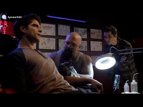 Teen Wolf 3x01 'Tattoo'  Scott and Stiles at the Tattoo Parlor