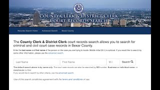 How to Find Your Case Number (Bexar County)
