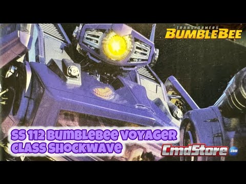 Transformers Studio Series Bumblebee voyager class Shockwave 4K video Review. Upscaled Core class?