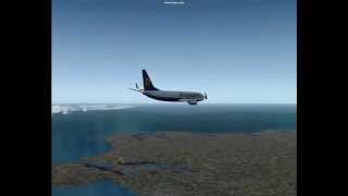 preview picture of video 'Ryanair landing at Newquay from Stansted'