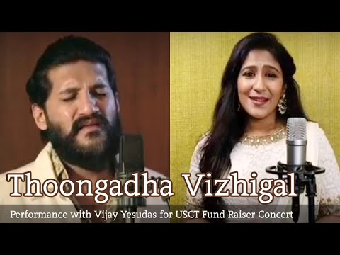 Thoongadha Vizhigal - performance with Vijay Yesudas for USCT Fund Raiser Concert