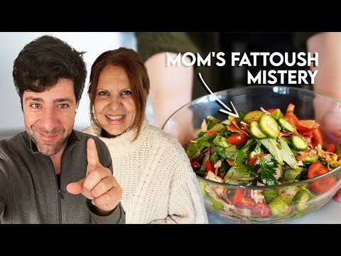 Crafting Grandma's 1960 Lebanese Fattoush Salad with Mom