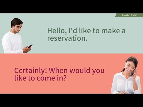 English Conversation Practice: Making a Restaurant Reservation