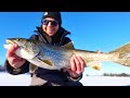 Video Thumbnail for Ice Fishing For Lake Trout with HOT feet