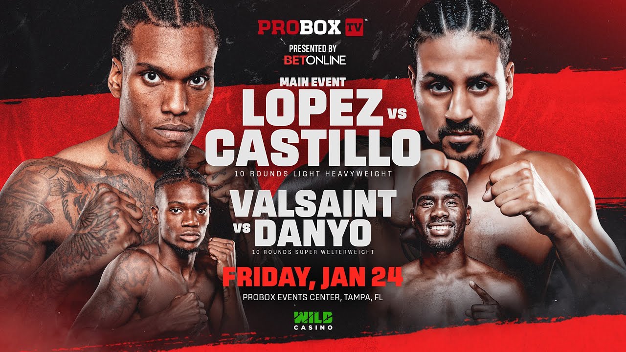 ProBoxTV: CHINO LOPEZ vs LENNIN CASTILLO *FULL CARD* | Jan 24, 2025