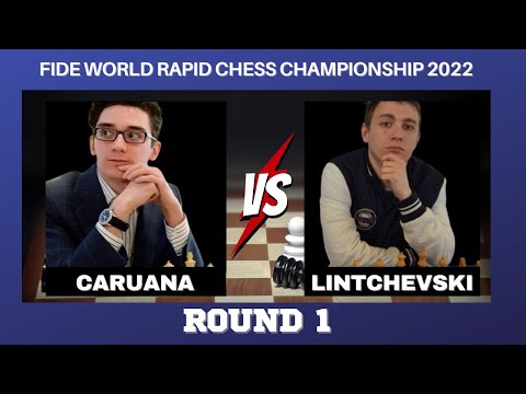 Fabiano Caruana vs Daniil Lintchevski: FIDE World Rapid Chess Championship 2022 Round 1