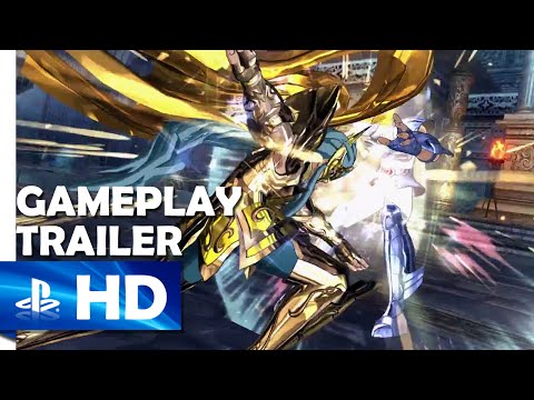 Saint Seiya Soldiers' Soul - 'Aquarius Camus Vs. Cygnus Hyoga' Gameplay - PS4, PS3 [English]