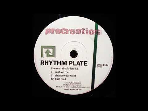 Rhythm Plate  -  Blue Fluid