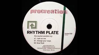 Rhythm Plate  -  Blue Fluid