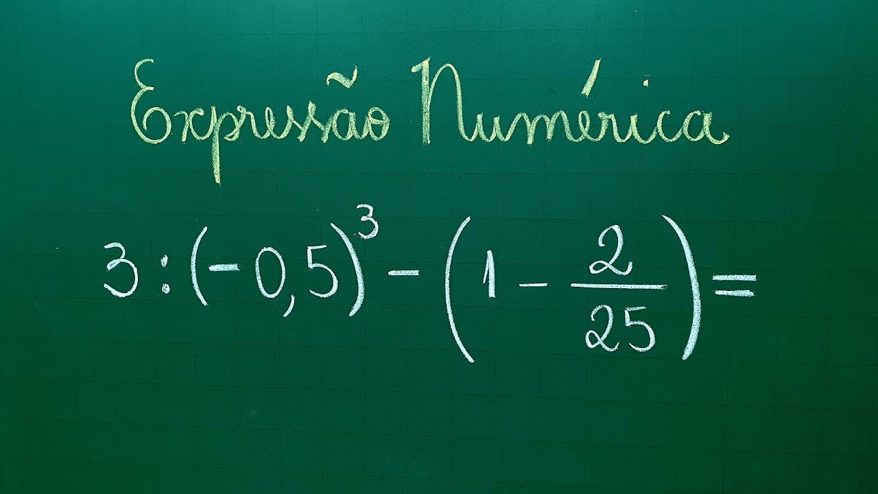 EXPRESSÃO NUMÉRICA com NÚMEROS RACIONAIS - Professora Angela Matemática