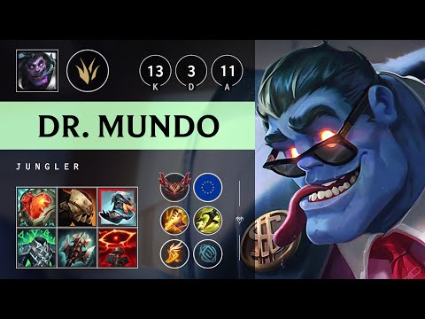 Dr. Mundo Jungle vs Hecarim - EUW Grandmaster Patch 25.13