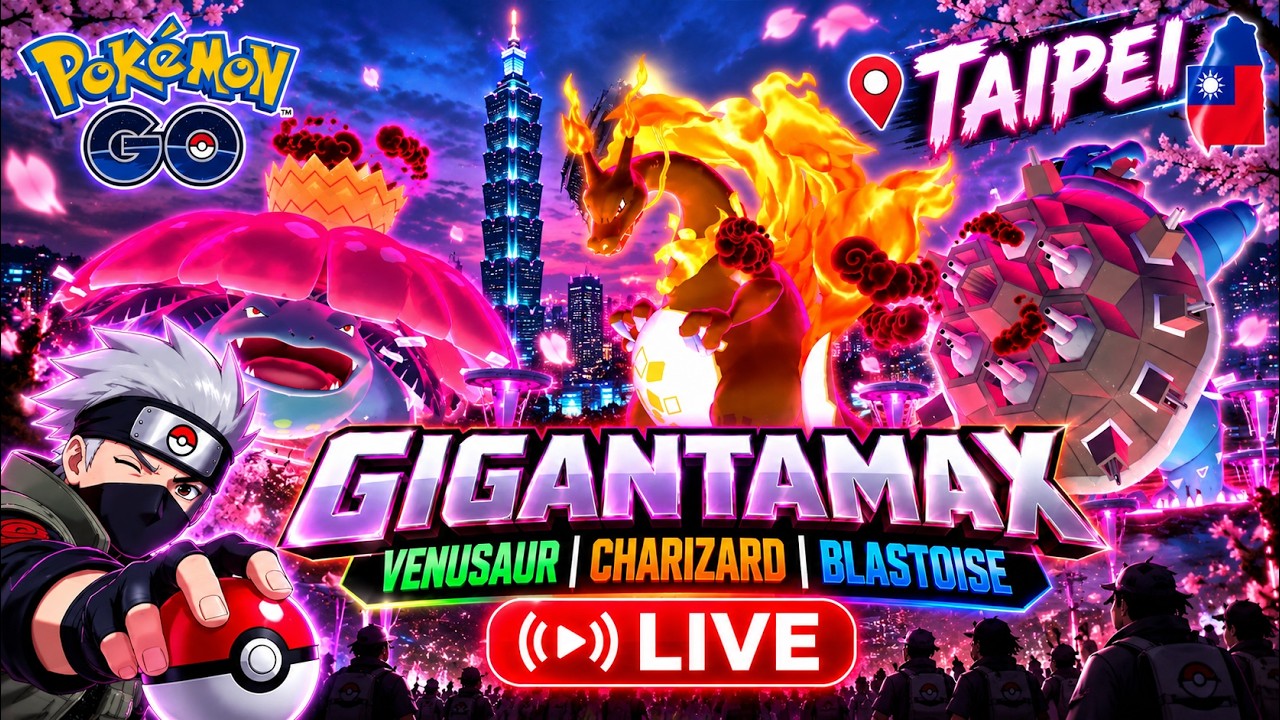 🔥¡LOS 3 GIGAMAX EN TAIPEI! 🇹🇼 CHARIZARD, BLASTOISE y VENUSAUR | Pokémon GO