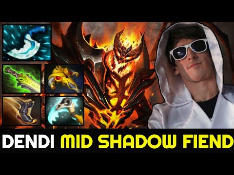 DENDI Shadow Fiend Blink Dagger Magic Burst Build — Midlane Boss 7.27 Dota 2