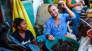Travel. Colombian street food tour of Cartagena, chef Charlie Otero. Colombia.