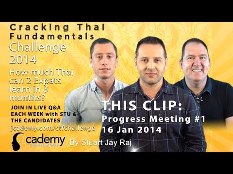 Language Learning Update Episode 1 - Cracking Thai Fundamentals Challenge 2014 with Stu Jay Raj