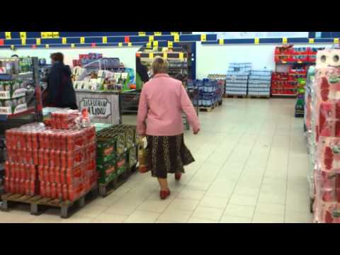 Bieg po torebki, chwila otwarcia Lidla