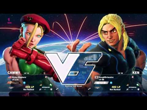 Street fighter 5 Ken online Rank matches