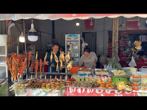 $1.00 Lunch/ Popular Cambodian Street Food in Phnom Penh City, Cambodia