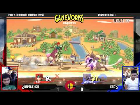 Reptile1425 (Roy) Vs. Er17 (Mewtwo) - WR1