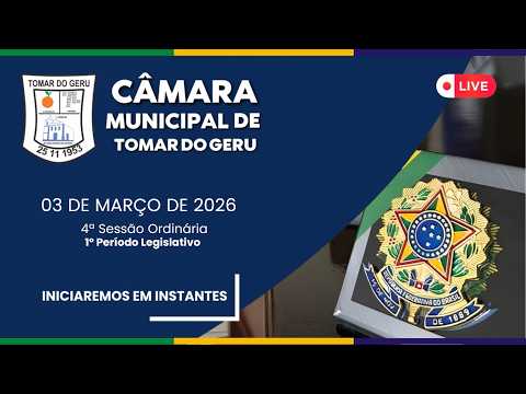 🔴 04ª SESSÃO ORDINÁRIA DO 1º PERÍODO LEGISLATIVO DO ANO DE 2026 (03/03/2026)