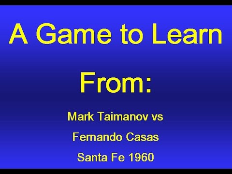 Taimanov vs Casas - Santa Fe 1960