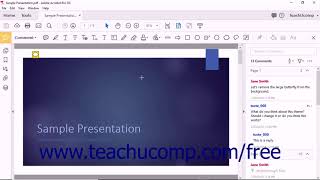 Acrobat ProDC Enabling Extended Commenting in Acrobat Reader - Adobe Acrobat ProDC Training Tutorial