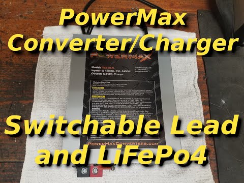 NEW PowerMax Converter/Charger. Switchable from Lead Acid to Lithium (LiFePo4) PM3-55LKL or PM3-55L