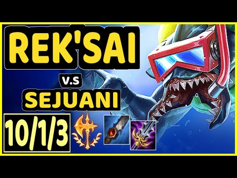 ANDA (REK'SAI) vs SEJUANI - 10/1/3 KDA JUNGLE GAMEPLAY - NA Ranked MASTER