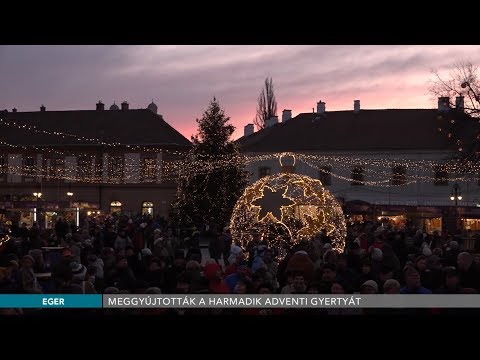 Adventi gyertyagyújtás Egerben és Andornaktályán