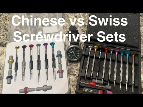 Swiss vs. Chinese Watchmaker Tools: Horotec vs. Ywong Yuen Screwdrivers & More