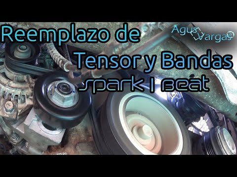CAMBIAR CORREA / BANDA DE ACCESORIOS Y POLEA TENSORA SPARK/BEAT | Agus Vargas