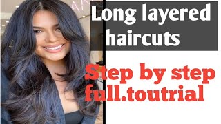Rebonding hair cut . layer hair cut