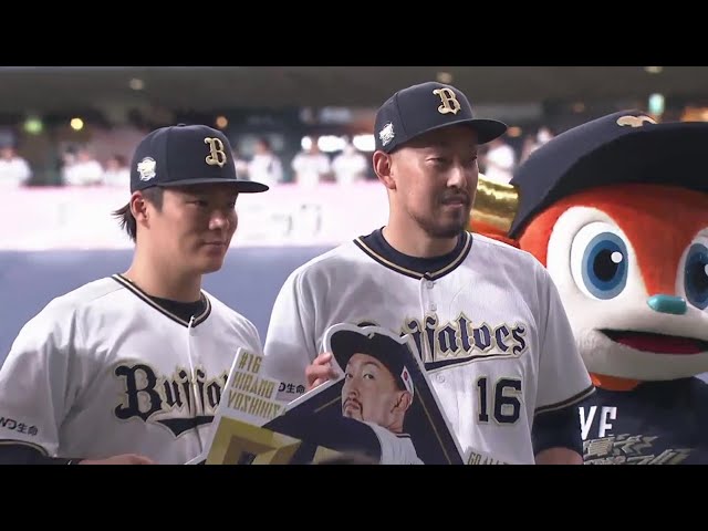 バファローズ・山本由伸投手・平野佳寿投手ヒーローインタビュー 10月2日 オリックス・バファローズ 対 北海道日本ハムファイターズ