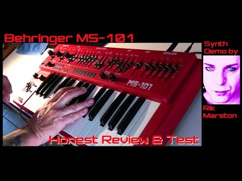 Behringer MS-101 Honest Review & Test SH-101 Analog FM Synthesizer Rik Marston