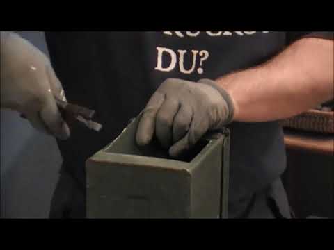 Zeltofen aus Munitionskiste Eigenbau