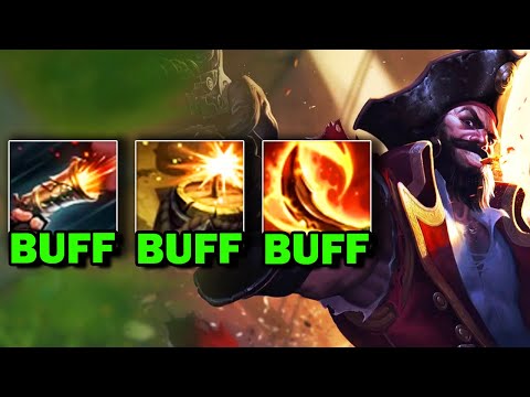 They buffed Gangplank and now he scales with CRIT harder than before..