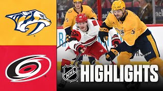 NHL Preseason Highlights | Predators vs. Hurricanes | September 28, 2025