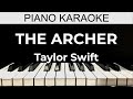 The Archer - Taylor Swift - Piano Karaoke Instrumental Cover with Lyrics